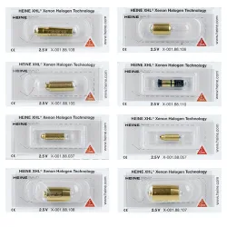 Heine XHL Xenon halogeenlampen  - Heine mini 3000 Spatelhouder - 2,5 V